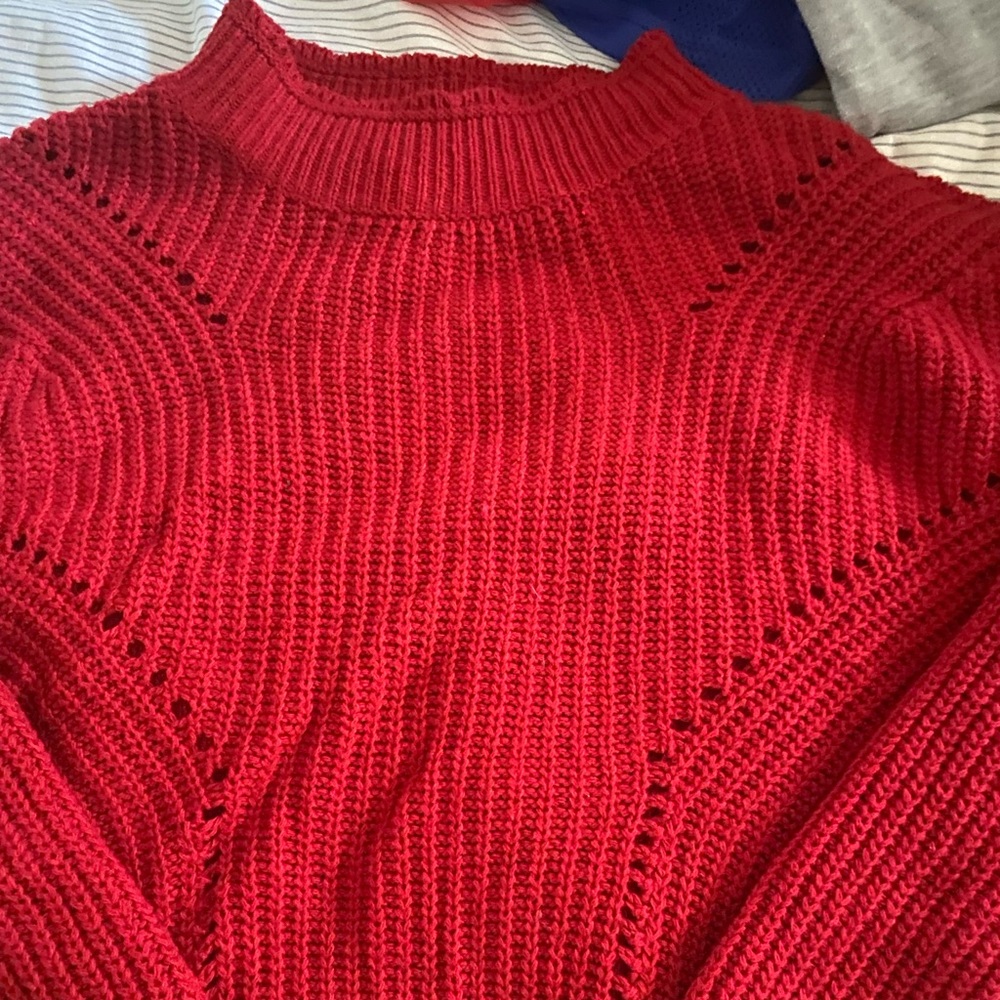 Cropped red sweater from Teenbell